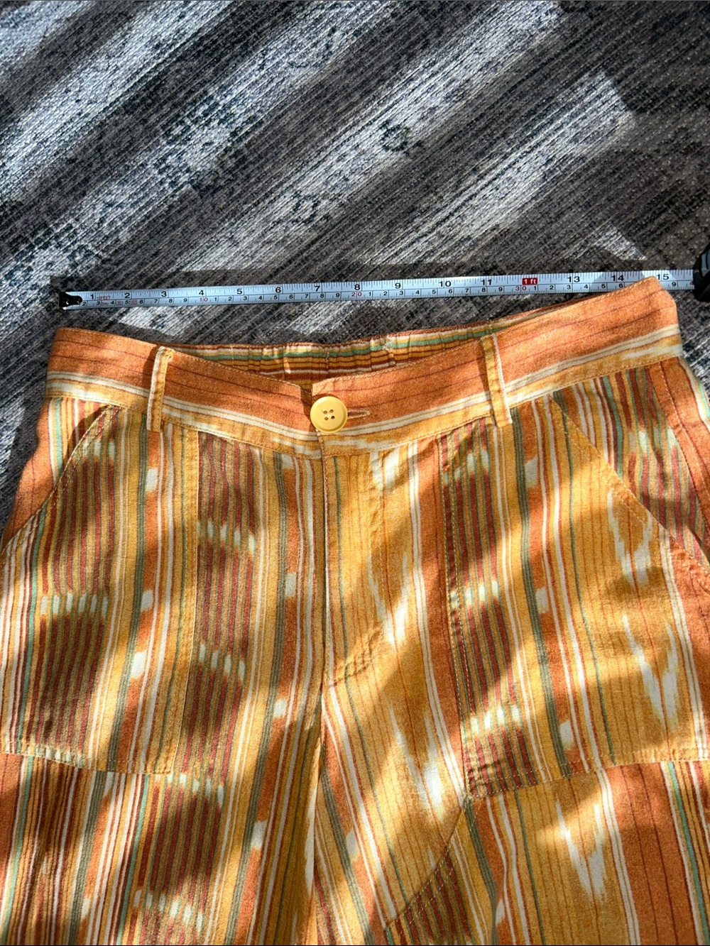 BDG Urban Outfitters Rae Linen Blend Carpenter Cargo Pants Size 6 - Picture 6 of 12